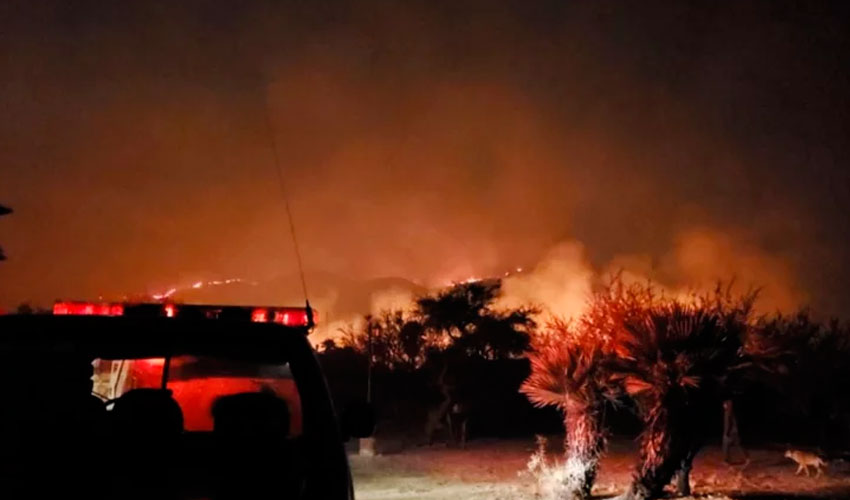 Decretan el alerta roja por incendio forestal en Papagayos