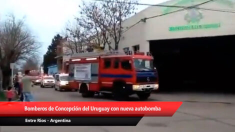 (VIDEO) Bomberos de Concepción del Uruguay adquirió nueva autobomba