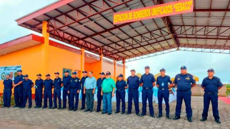 Inauguran la estación de bomberos en Sébaco-Matagalpa