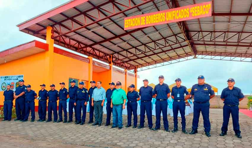 Inauguran la estación de bomberos en Sébaco-Matagalpa