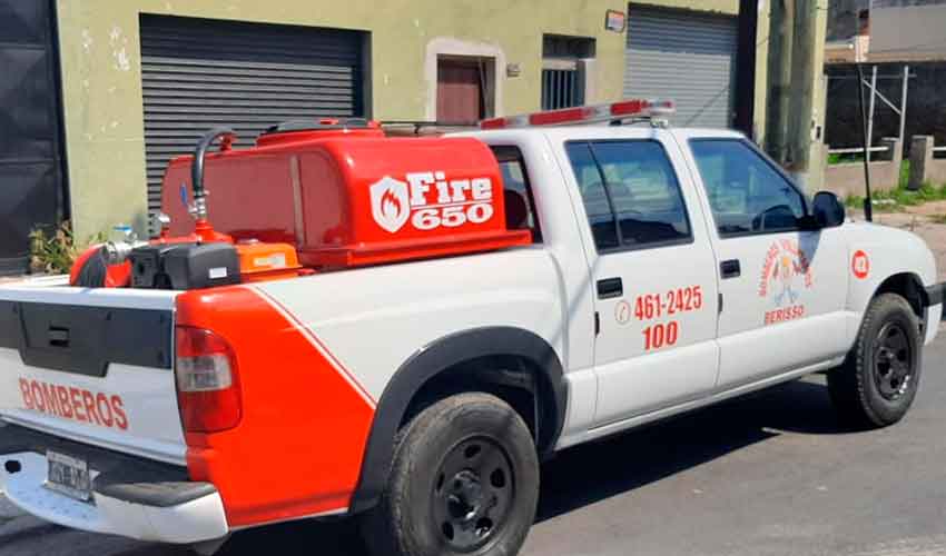 Los Bomberos de Berisso con nuevo equipo de ataque rápido