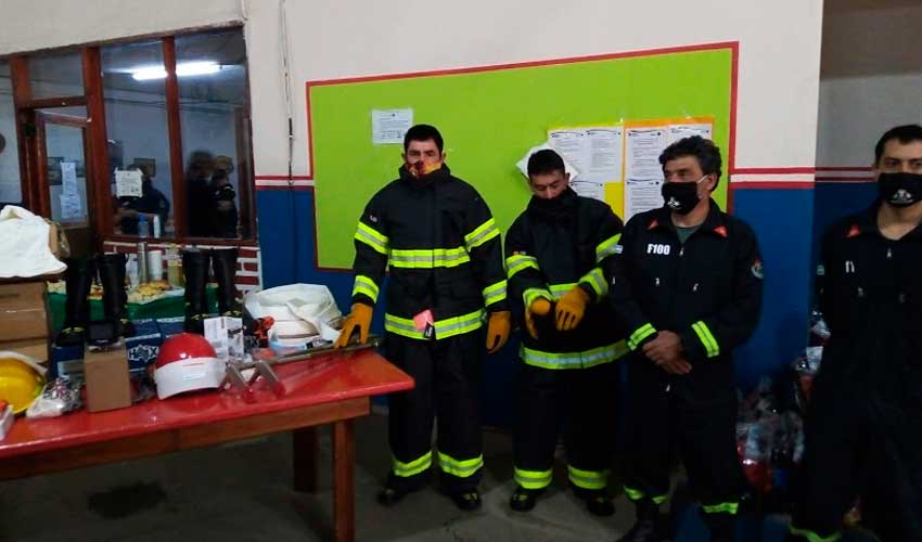 Bomberos Voluntarios de El Bolsón recibieron nuevo equipamiento
