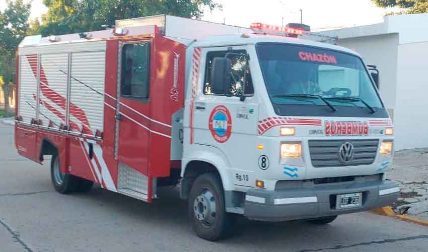 Bomberos de Chazón con nueva unidad para incendios y accidentes