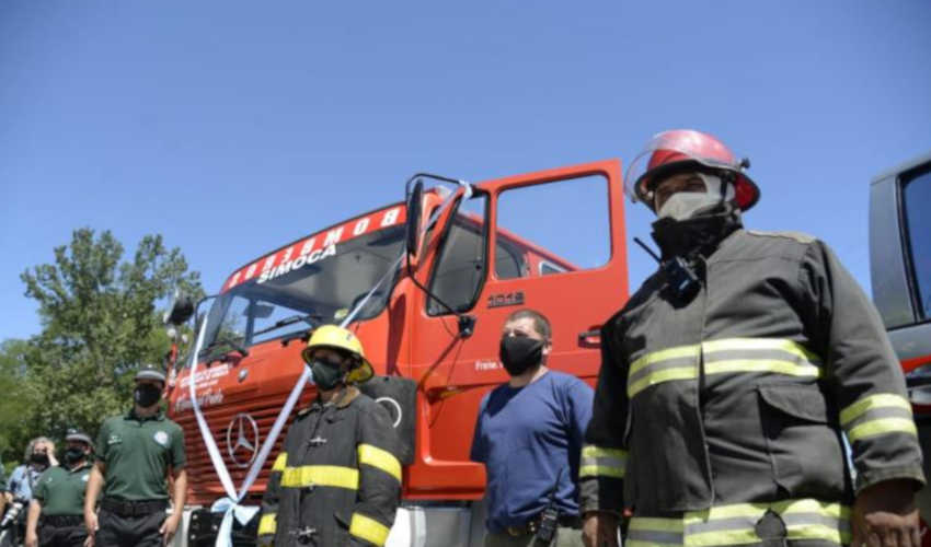 Bomberos de Simoca con nueva autobomba