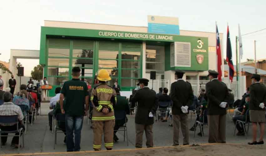 Limache inaugura moderno cuartel de la 3ª Compañía de Bomberos