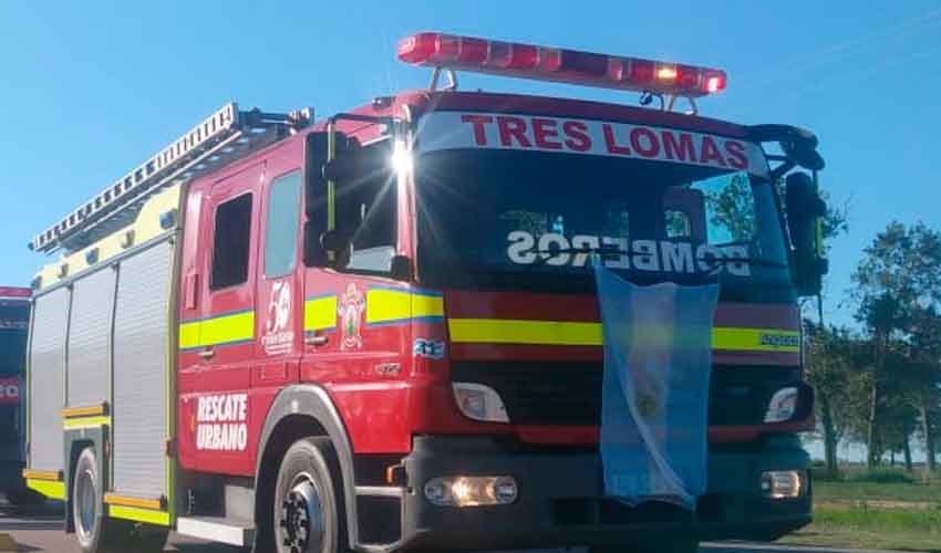 Bomberos de Tres Lomas con dos nuevas unidades