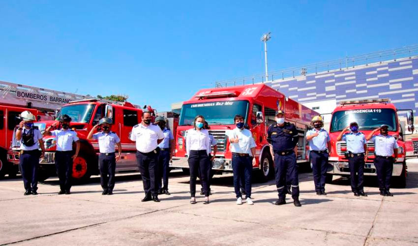 Bomberos de Barranquilla reciben equipos de protección personal