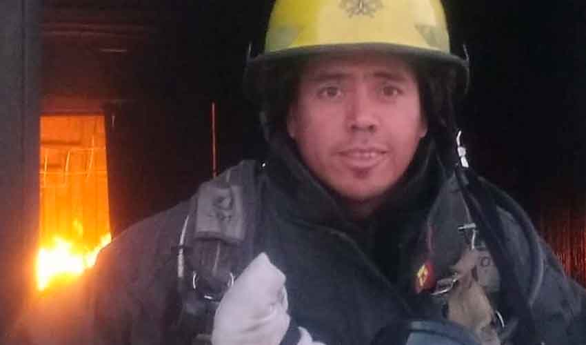 Un bombero de Huergo salvó la vida de un bebé