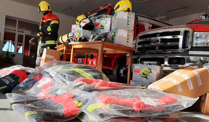 Nuevos equipos de protección para los Bomberos de Rawson