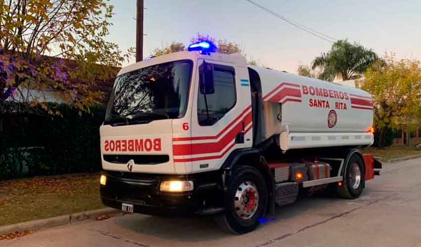 Bomberos Voluntarios de Santa Rita adquirió un cisterna