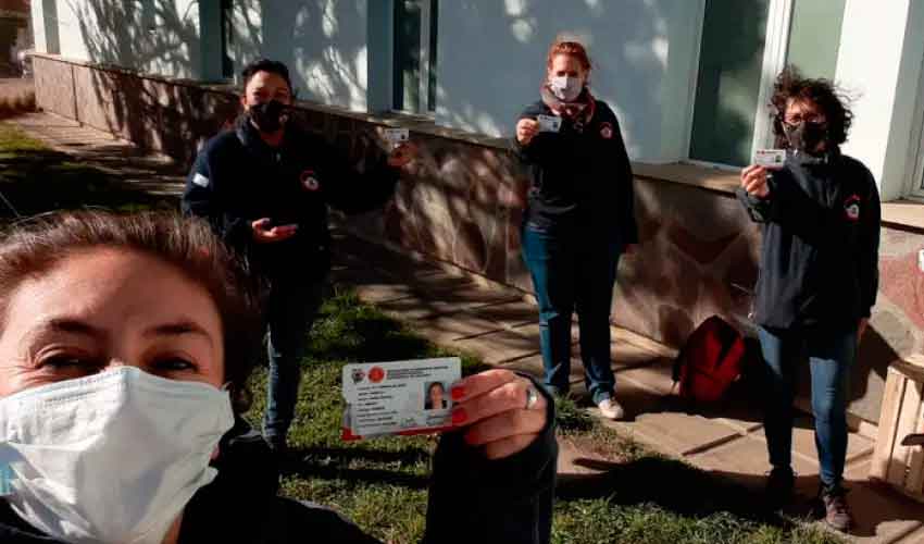 Bomberas Voluntarias de Junín de los Andes reclamaron la vacunación
