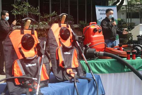 equipos Vallfirest a Bomberos del Valle de Cauca