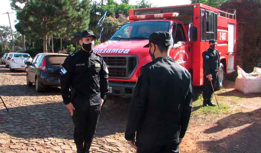 Aristóbulo del Valle cuentan con Bomberos de la Policía