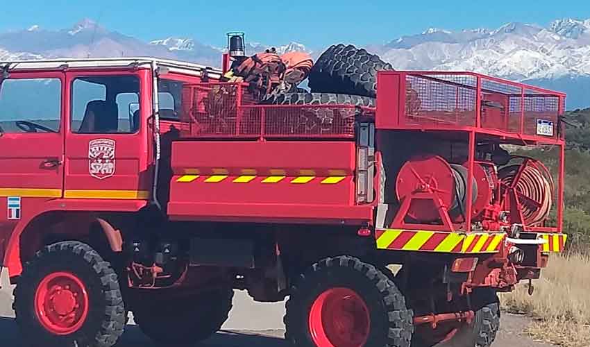 Bomberos Voluntarios de Tunuyán, incorporaron una unidad forestal