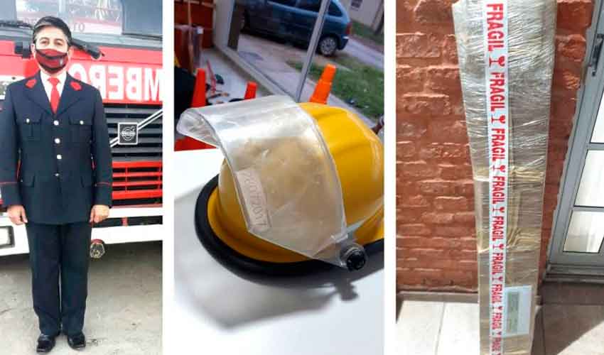 Gestionan trajes de bioseguridad para los Bomberos Voluntarios