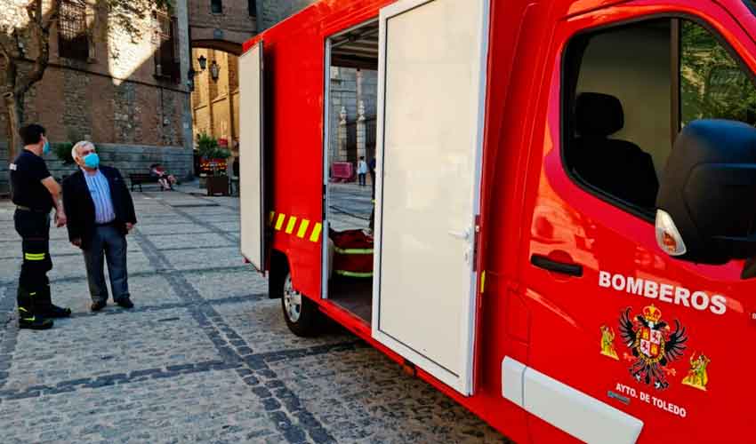 Bomberos de Toledo ya tienen su primer furgón eléctrico