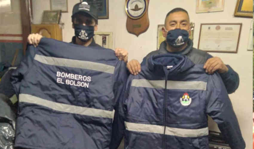 Bomberos Voluntarios de El Bolsón recibió indumentaria