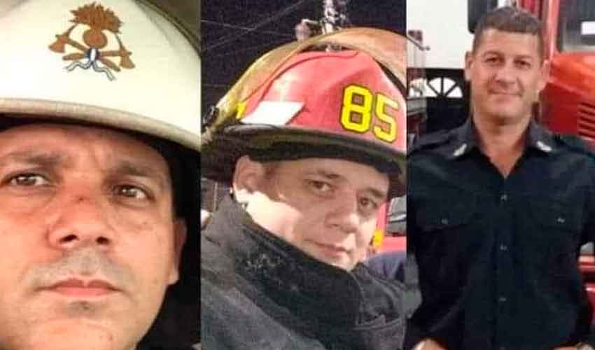 El Sistema Nacional de Bomberos Voluntarios de luto por el fallecimiento de tres bomberos