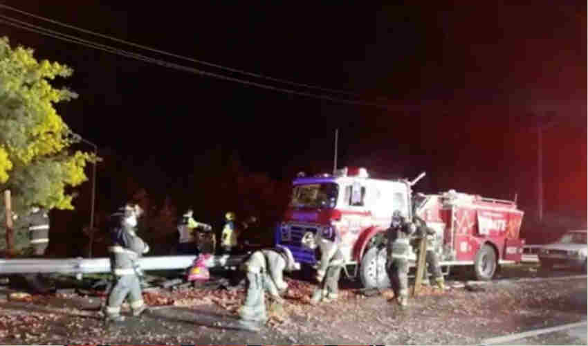 Bomberos irá a la justicia para que Autopista reponga carro accidentado