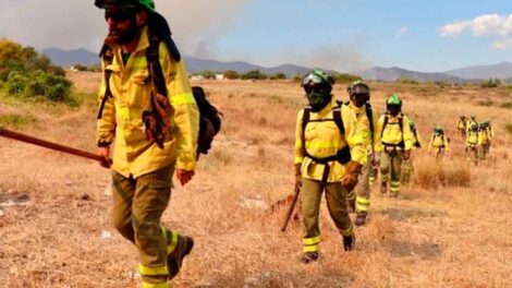 Dado de alta el segundo bombero herido en el incendio de Sierra Bermeja