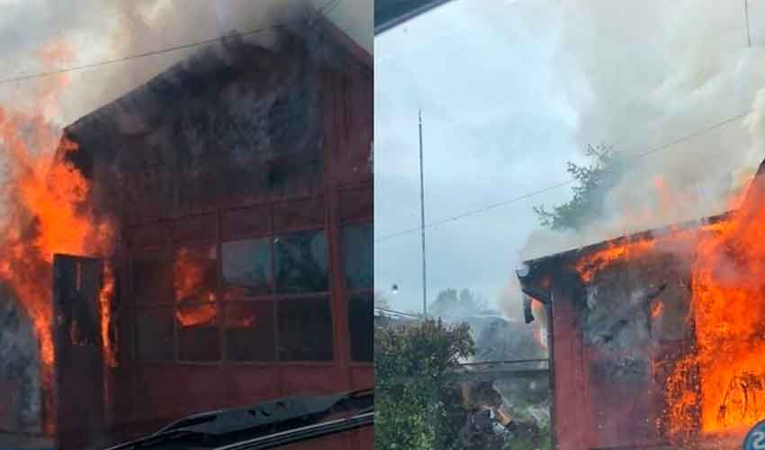 Un incendio destruyó un cuartel de Bomberos en San Patricio