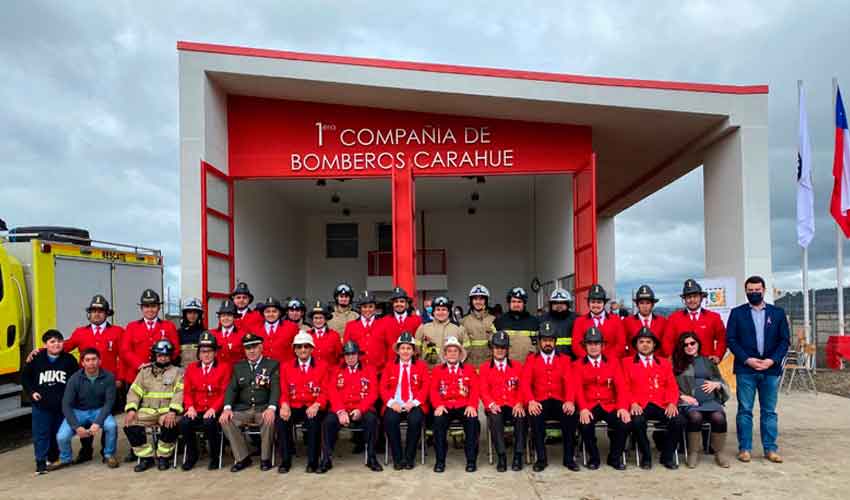 Inauguran nuevo cuartel de compañía de Bomberos en Carahue