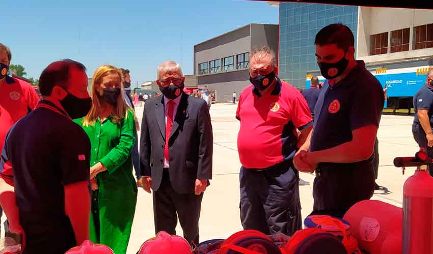 Inauguración del Centro Nacional de Entrenamiento para Bomberos