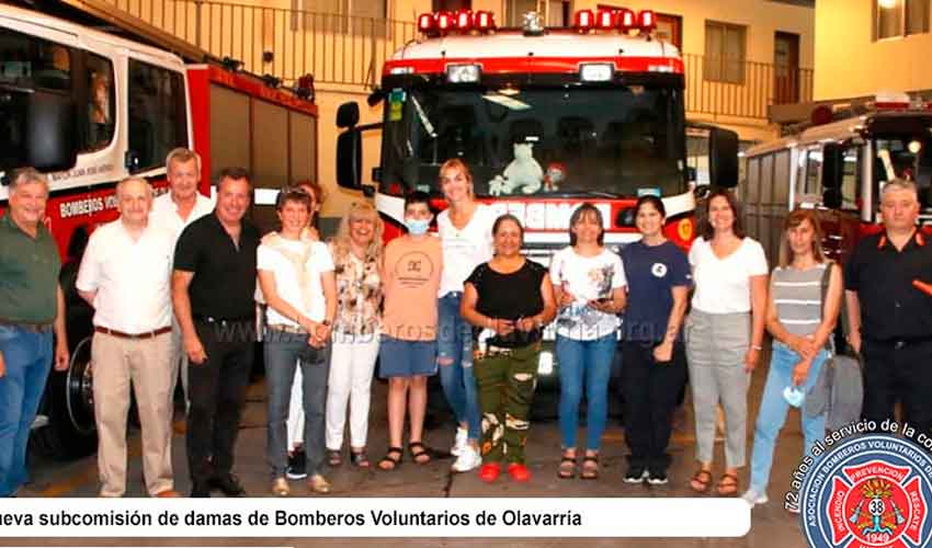 Bomberos Voluntarios conformaron la subcomisión de damas