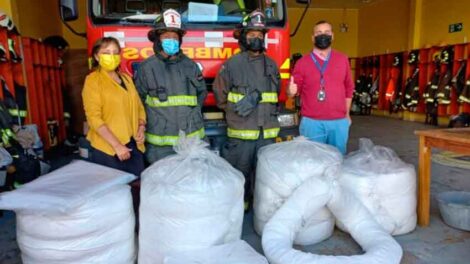 Una importante donación recibió el Cuerpo de Bomberos de Entre Lagos