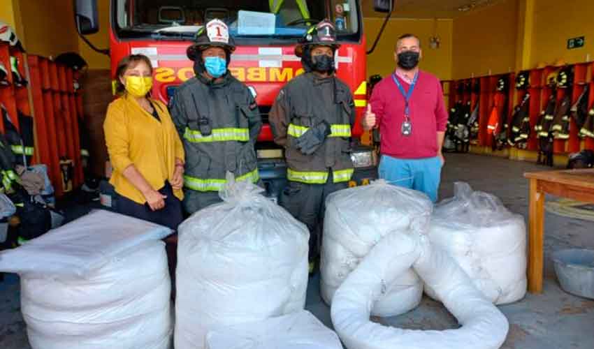 Una importante donación recibió el Cuerpo de Bomberos de Entre Lagos