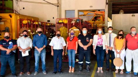 El gobierno articula acciones con los bomberos voluntarios