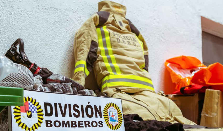 La División de Bomberos Provincial recibió equipamiento