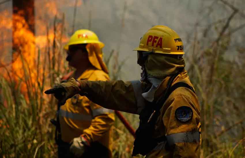 Ezeiza: más de 150 bomberos controlaron el fuego