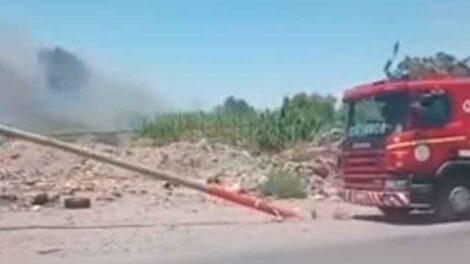 Bomberos de Chimbas fueron a un incendio y chocaron