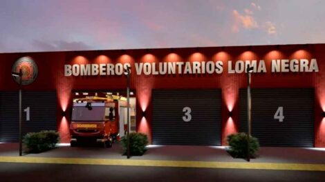 Cómo será la nueva sede de Bomberos de Loma Negra