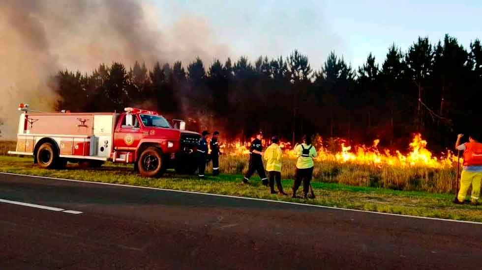Corrientes: más bomberos de Córdoba se suman al combate del fuego