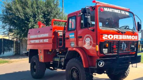 Bomberos Voluntarios de Martínez de Hoz con nuevo móvil