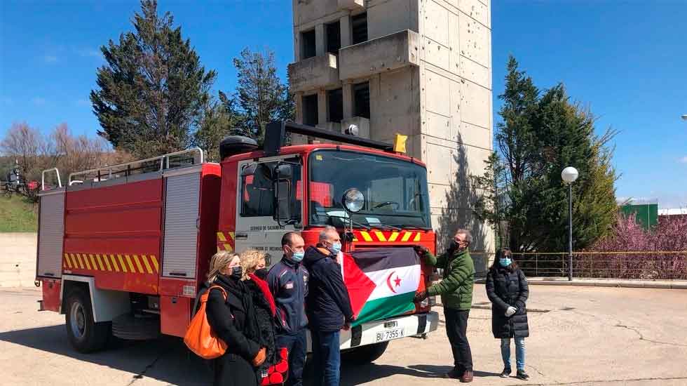 El Ayuntamiento de Burgos dona un camión de Bomberos al pueblo saharaui
