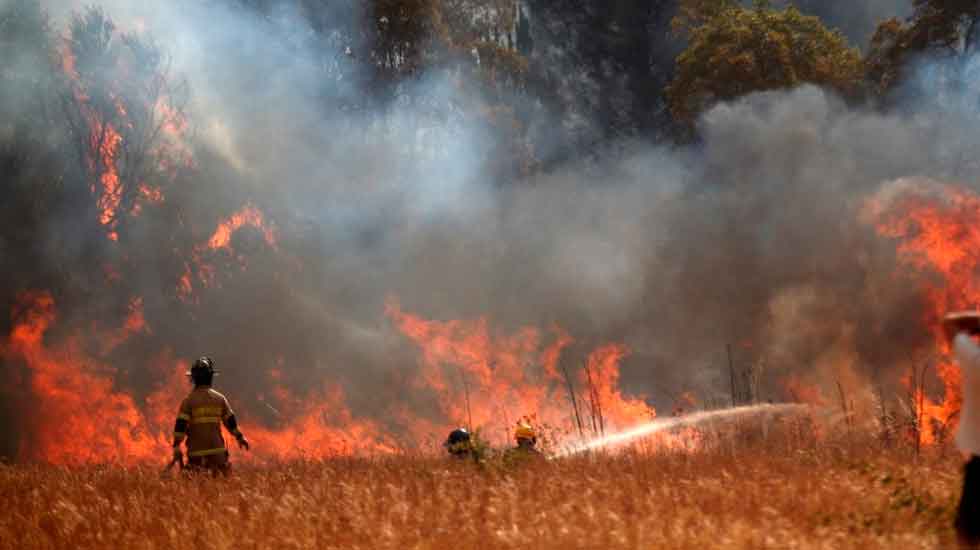 Cinco bomberos lesionados en combate de incendio