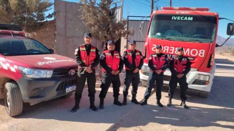 Bomberos de Humahuaca le salvaron la vida a una menor