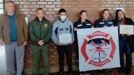 Bomberos Voluntarios de San Antonio presentaron su logo oficial