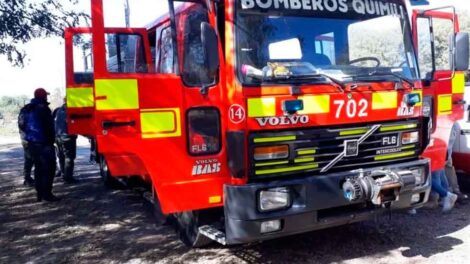 Bomberos Voluntarios de Quimili recibió una nueva autobomba