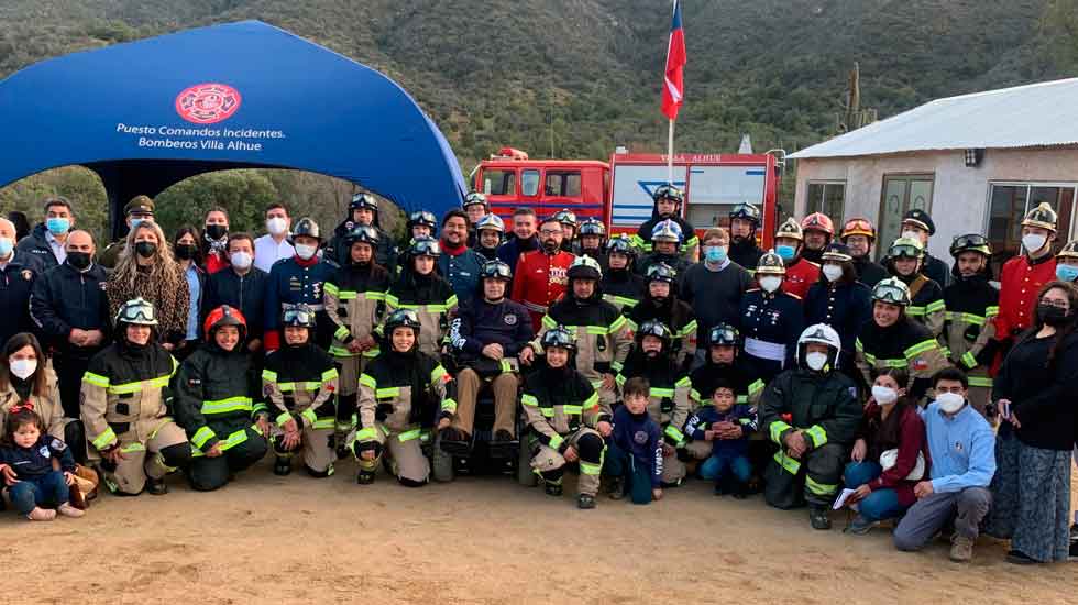 Se inauguró la 4ª Compañía de Bomberos de Alhué de localidad de Pichi