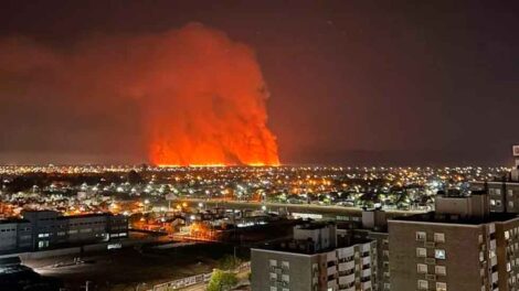 Bomberos controlaron las llamas en un campo militar de La Calera