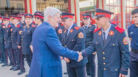 Los Bomberos de San Fernando homenajearon a Luis Andreotti