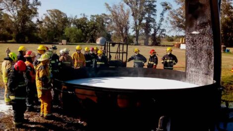 Curso de incendios industriales a empresas en Santa Fe