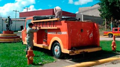 Comienza reparación del “Monumento al Bombero”