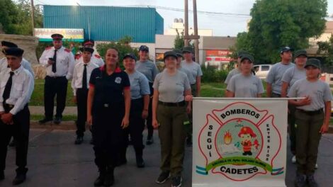 Cadetes de Bomberos de Seguí participaron del 17° Encuentro Provincial