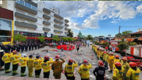 Fuerte movilización de los Bomberos contra los dichos de viceministro