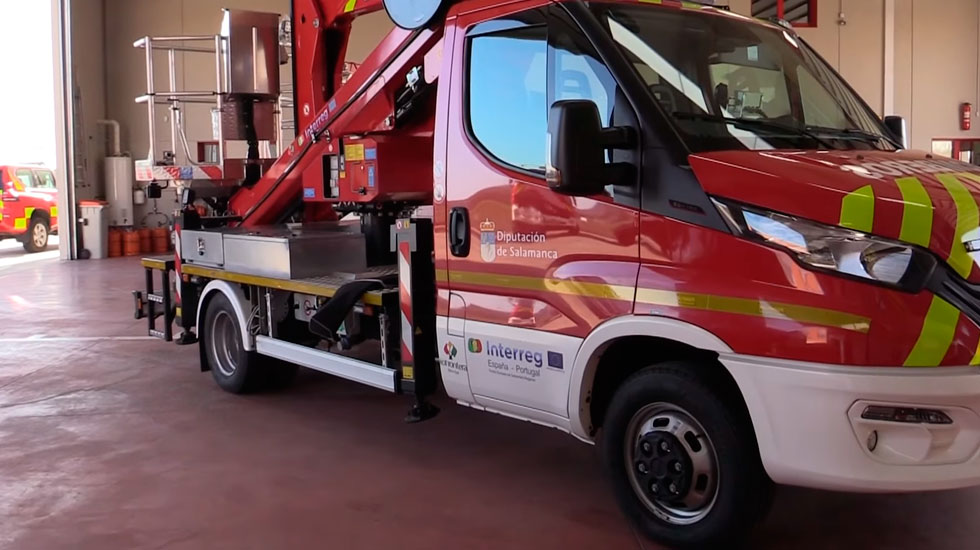 Nuevo vehículo para el parque de Bomberos de Ciudad Rodrigo